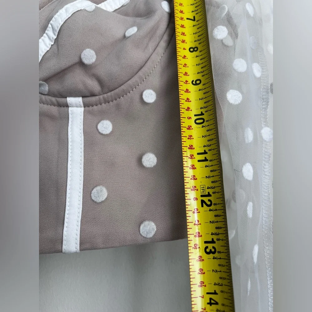 Runaway the label RNWY Hello Molly Polka Dot bustier Corset Crop Top Sheer XS 2 - Picture 8 of 8